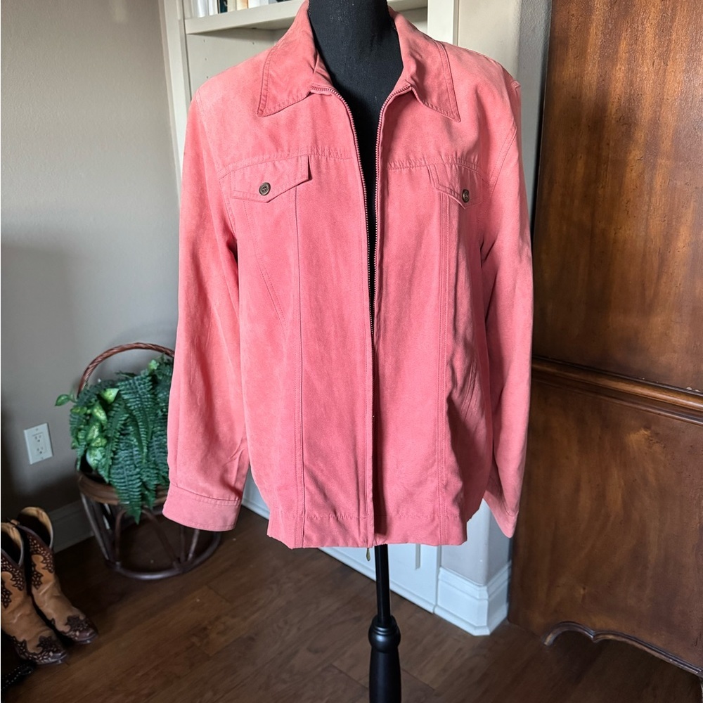 Alfred Dumner Faux‎ Suede Coral Jacket